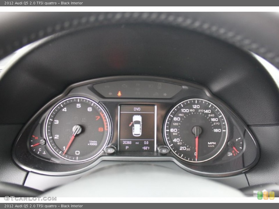 Black Interior Gauges for the 2012 Audi Q5 2.0 TFSI quattro #91691882