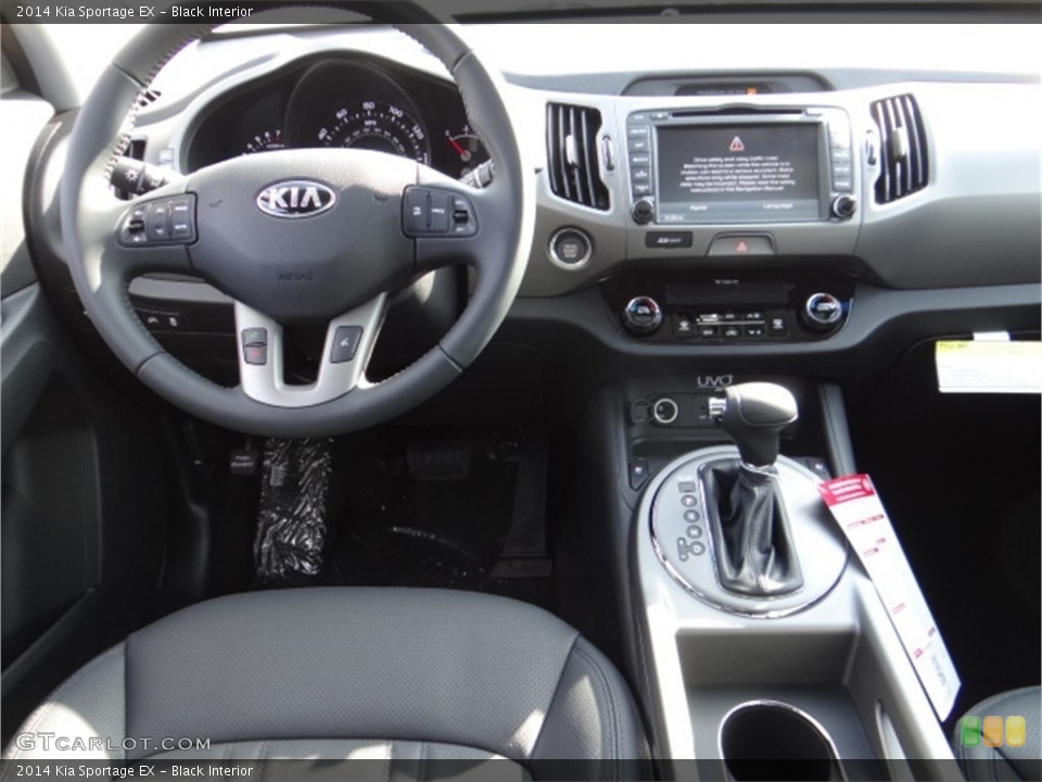 Black Interior Dashboard for the 2014 Kia Sportage EX #91692881