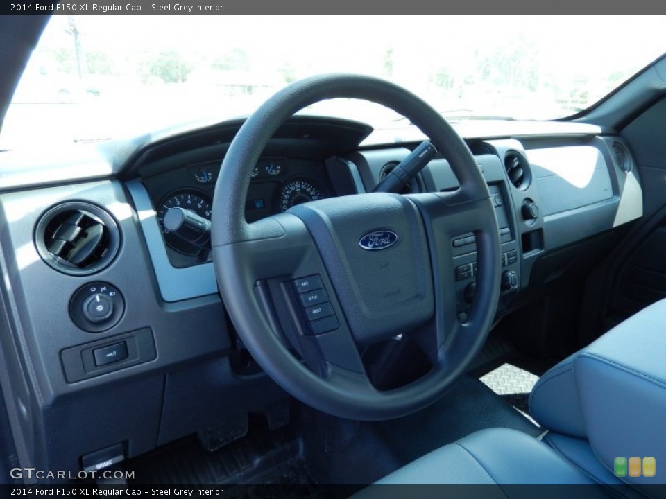 Steel Grey Interior Dashboard for the 2014 Ford F150 XL Regular Cab #91692947