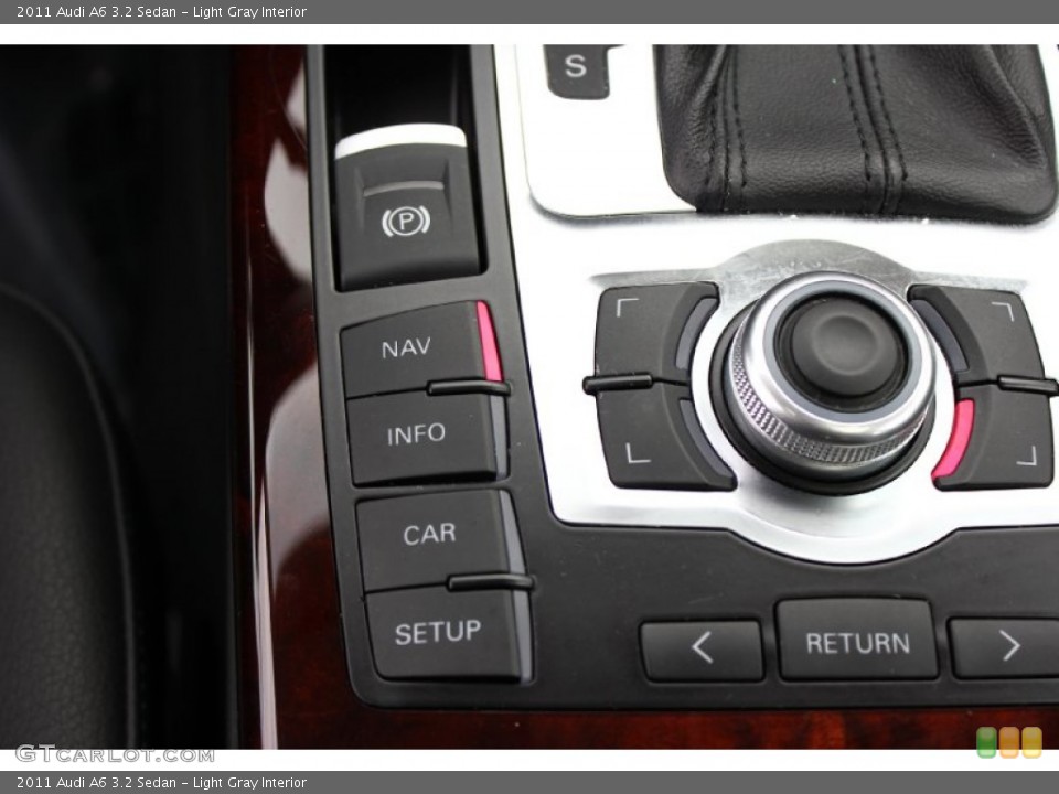 Light Gray Interior Controls for the 2011 Audi A6 3.2 Sedan #91693328