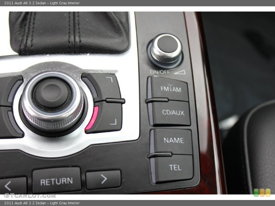 Light Gray Interior Controls for the 2011 Audi A6 3.2 Sedan #91693346