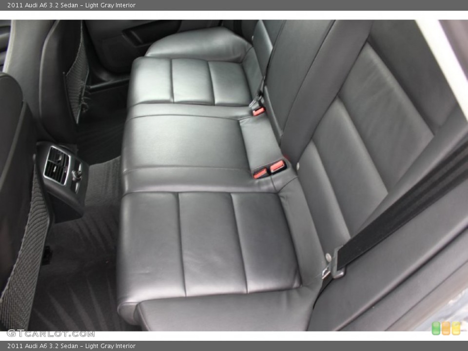 Light Gray Interior Rear Seat for the 2011 Audi A6 3.2 Sedan #91693589