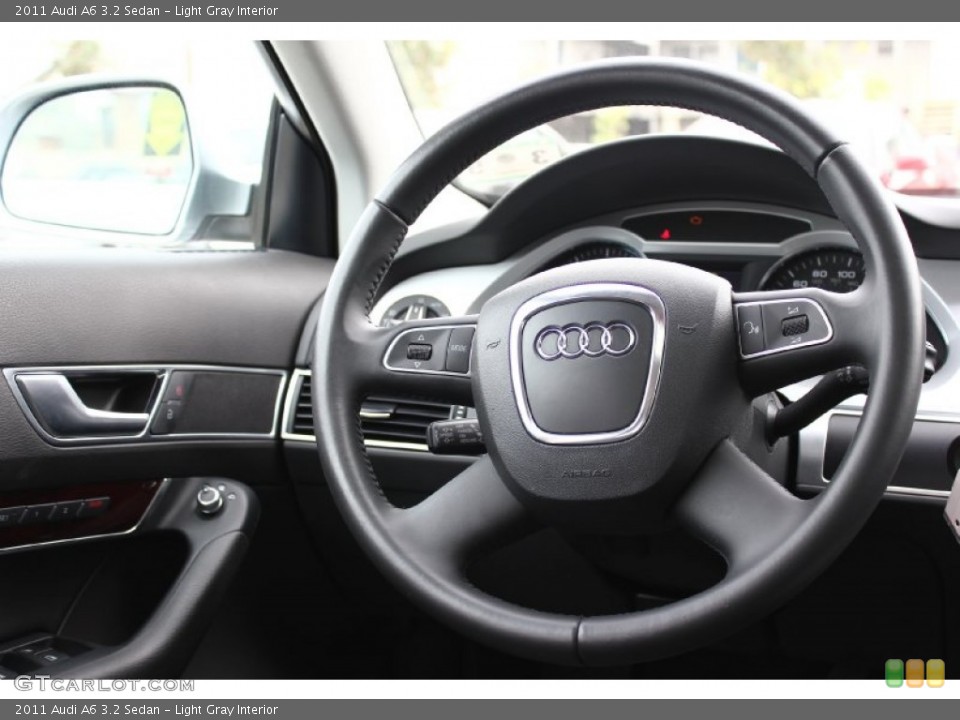 Light Gray Interior Steering Wheel for the 2011 Audi A6 3.2 Sedan #91693640