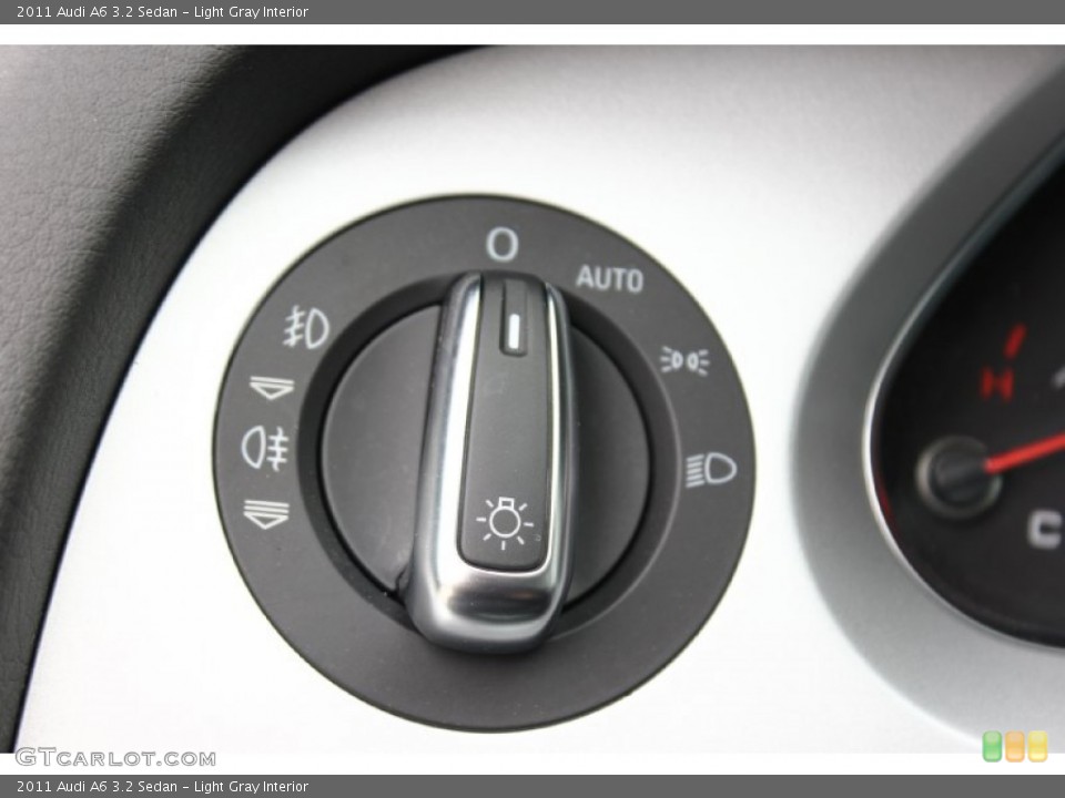 Light Gray Interior Controls for the 2011 Audi A6 3.2 Sedan #91693658