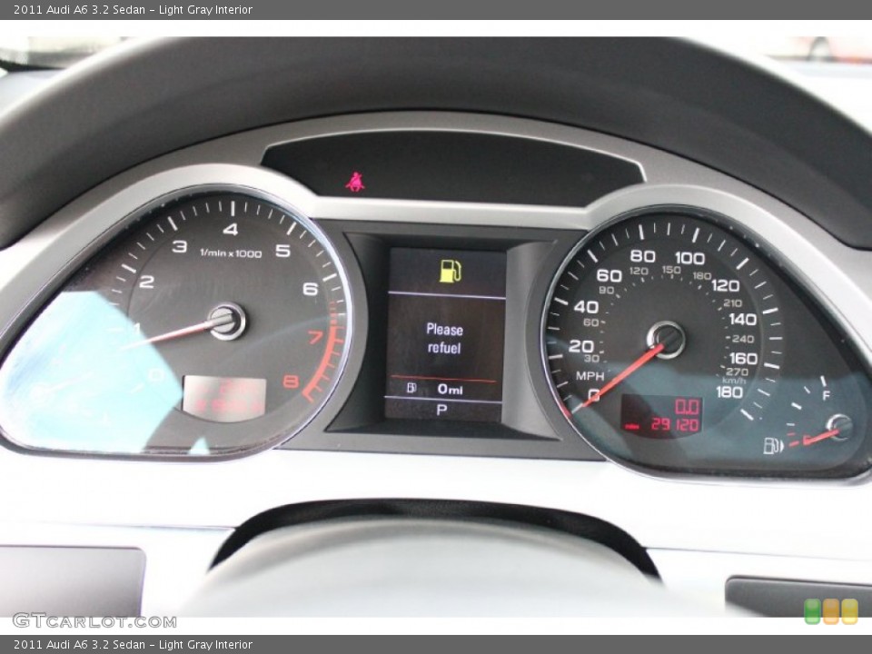 Light Gray Interior Gauges for the 2011 Audi A6 3.2 Sedan #91693832