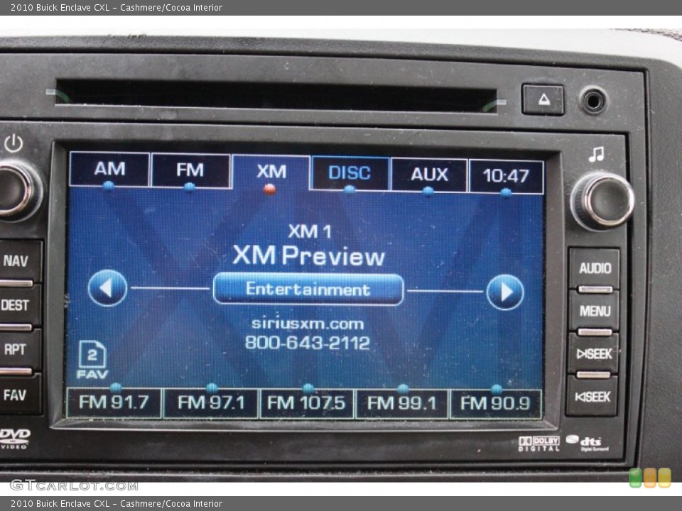 Cashmere/Cocoa Interior Audio System for the 2010 Buick Enclave CXL #91694170