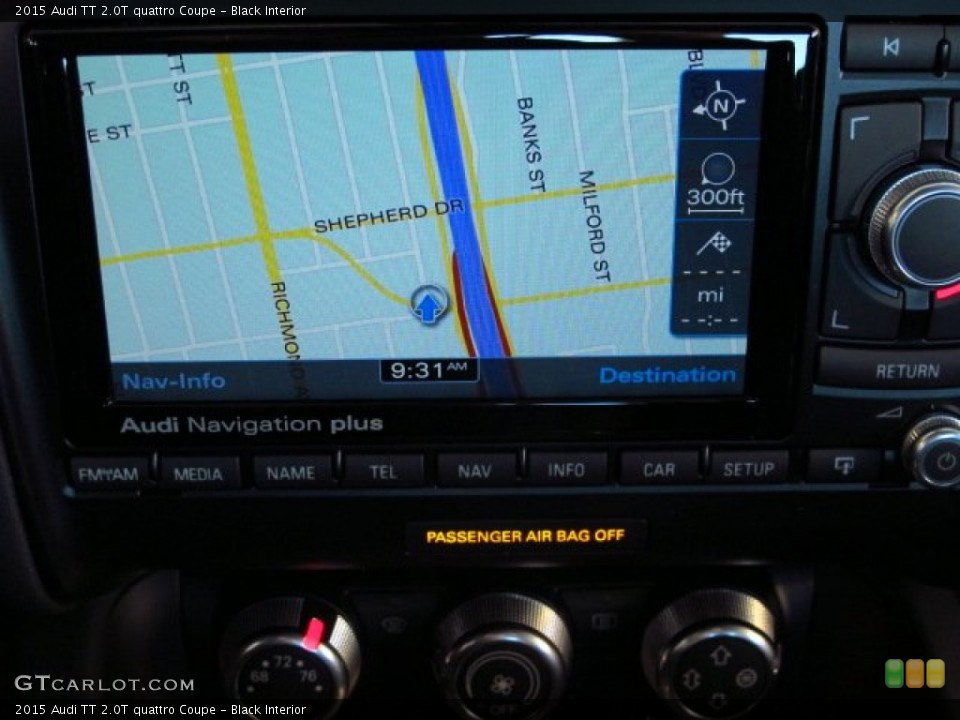 Black Interior Navigation for the 2015 Audi TT 2.0T quattro Coupe #91694648