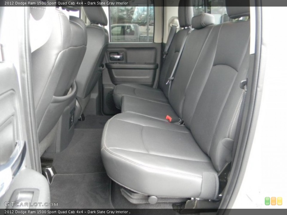 Dark Slate Gray Interior Rear Seat for the 2012 Dodge Ram 1500 Sport Quad Cab 4x4 #91694864