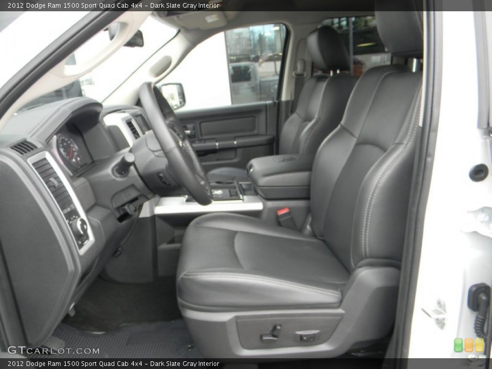 Dark Slate Gray Interior Photo for the 2012 Dodge Ram 1500 Sport Quad Cab 4x4 #91694891