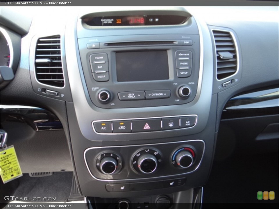 Black Interior Controls for the 2015 Kia Sorento LX V6 #91696349