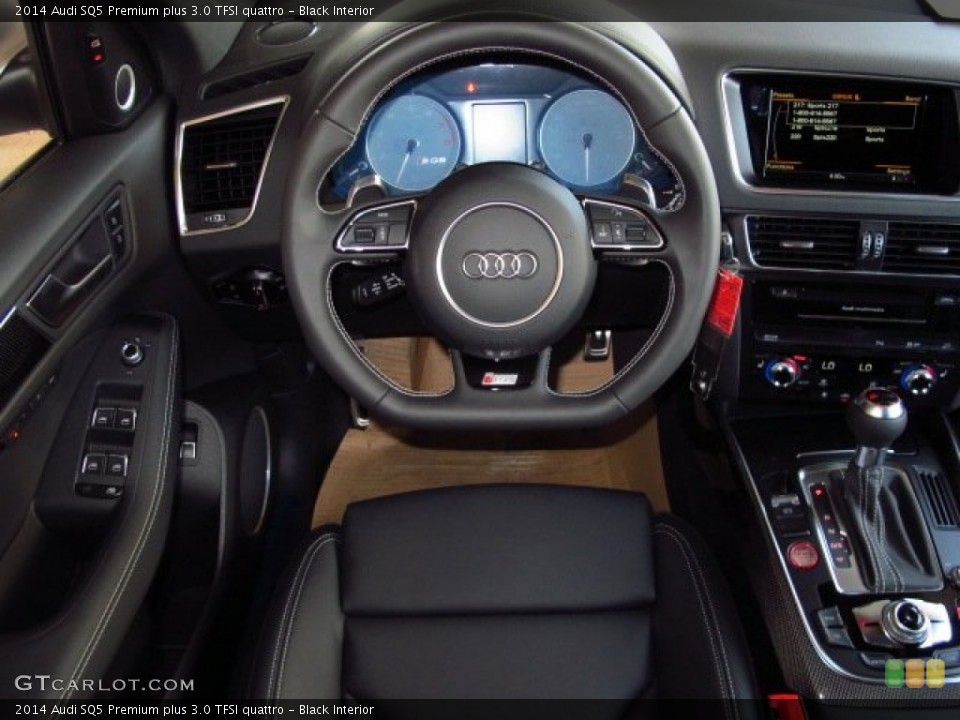 Black Interior Steering Wheel for the 2014 Audi SQ5 Premium plus 3.0 TFSI quattro #91696574