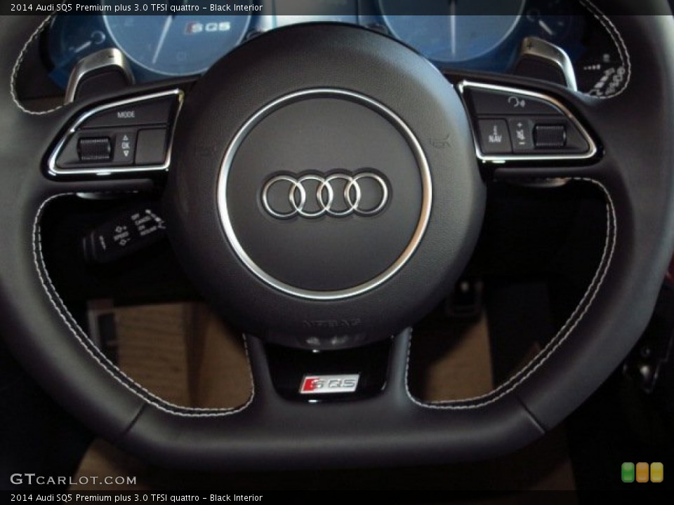 Black Interior Steering Wheel for the 2014 Audi SQ5 Premium plus 3.0 TFSI quattro #91696637
