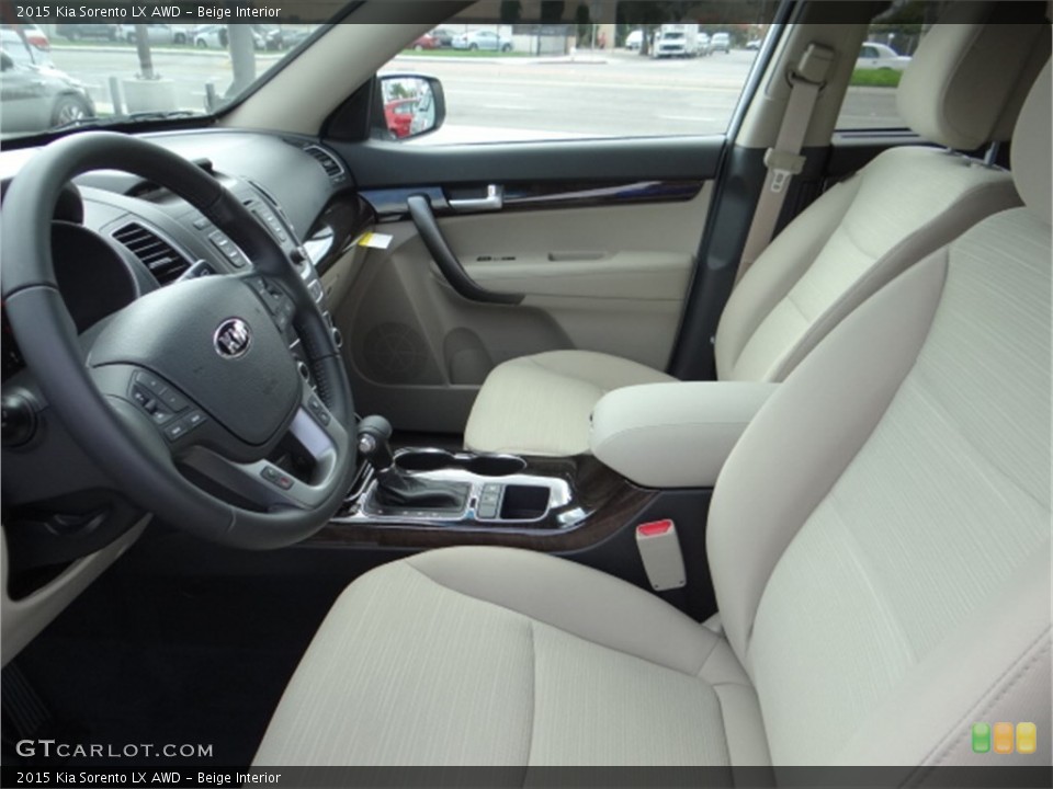 Beige Interior Photo for the 2015 Kia Sorento LX AWD #91697069