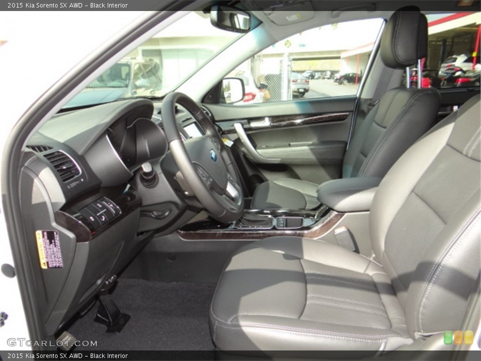 Black Interior Photo for the 2015 Kia Sorento SX AWD #91697855