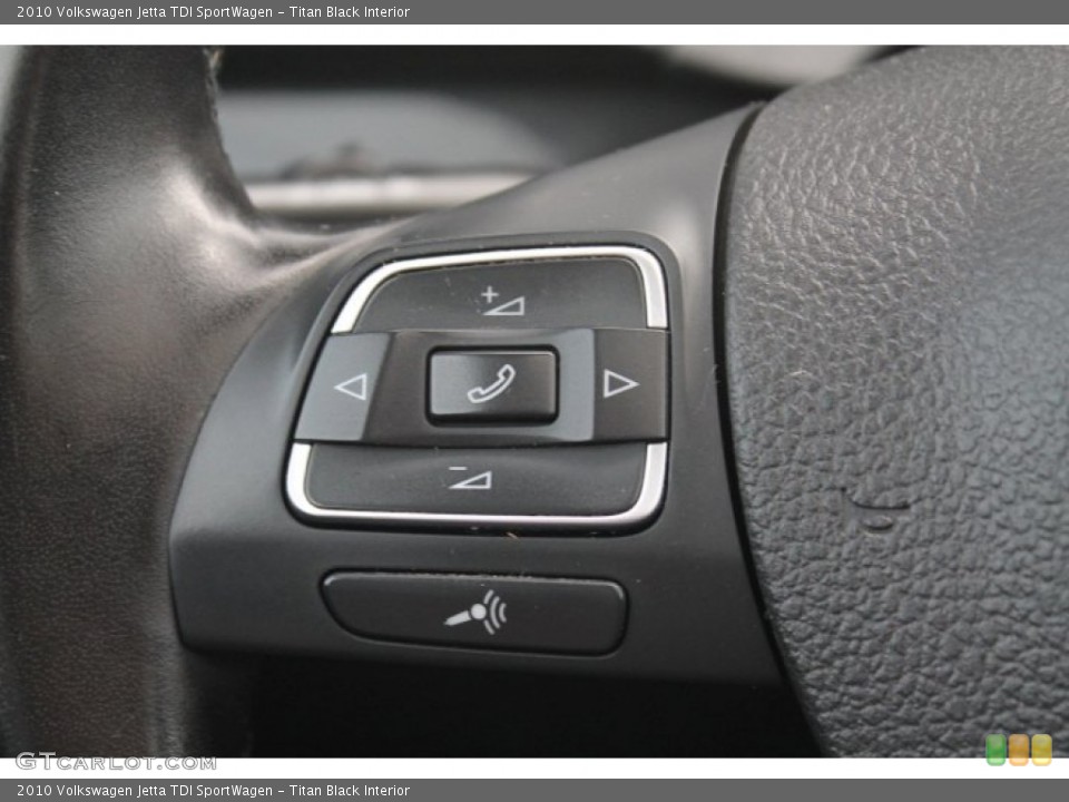 Titan Black Interior Controls for the 2010 Volkswagen Jetta TDI SportWagen #91702325