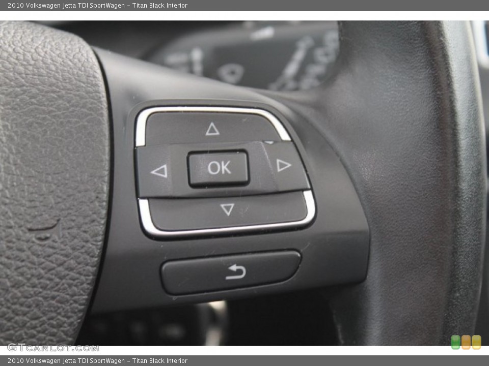 Titan Black Interior Controls for the 2010 Volkswagen Jetta TDI SportWagen #91702328
