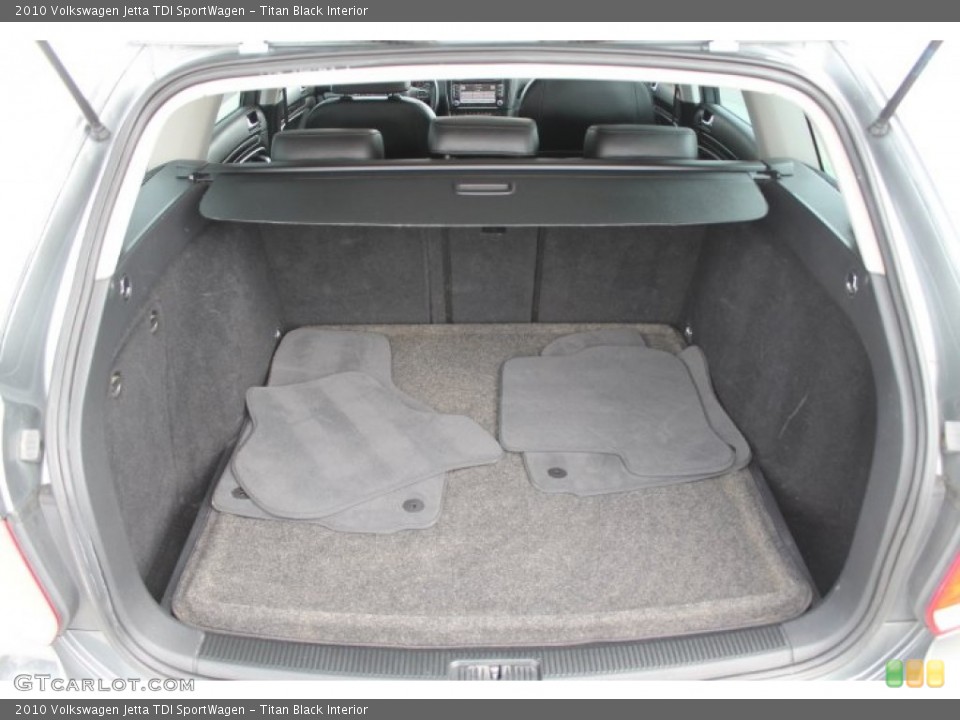 Titan Black Interior Trunk for the 2010 Volkswagen Jetta TDI SportWagen #91702358