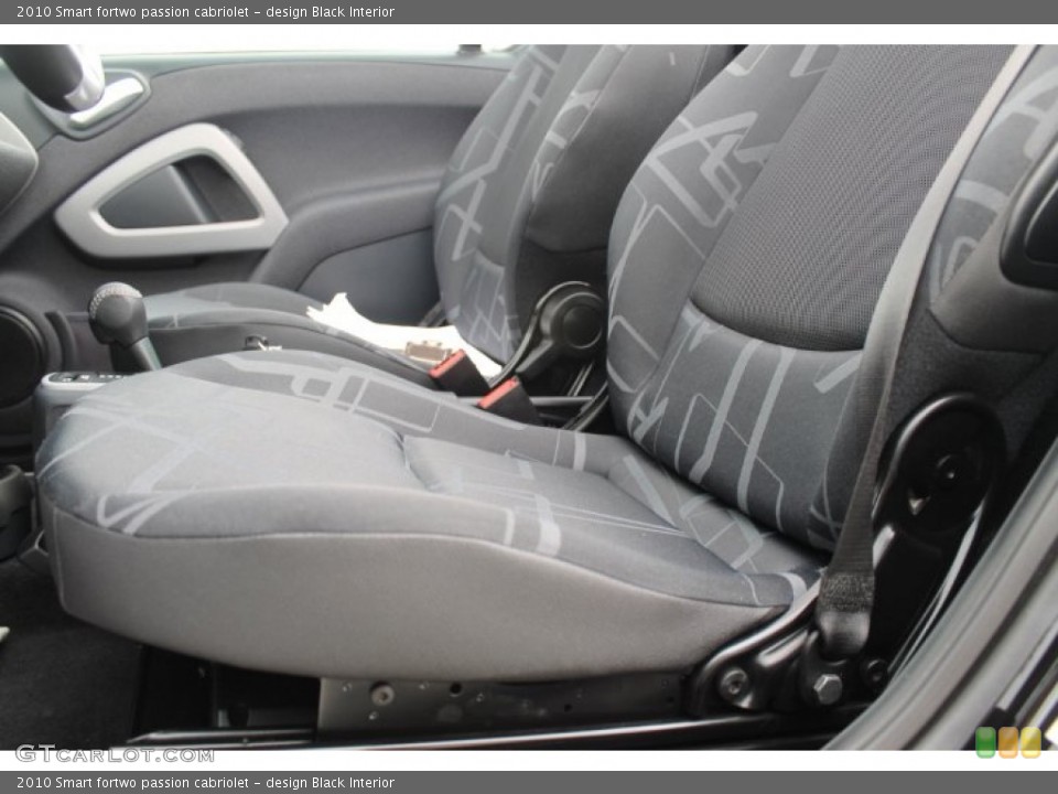 design Black Interior Front Seat for the 2010 Smart fortwo passion cabriolet #91702466