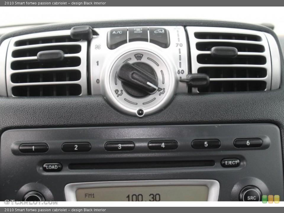 design Black Interior Controls for the 2010 Smart fortwo passion cabriolet #91702487