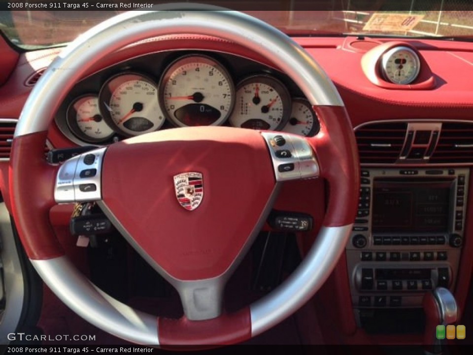 Carrera Red Interior Steering Wheel for the 2008 Porsche 911 Targa 4S #91705222