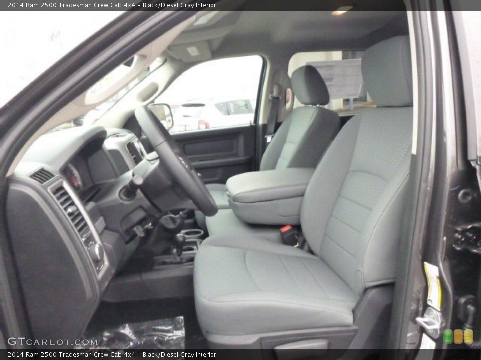 Black/Diesel Gray Interior Photo for the 2014 Ram 2500 Tradesman Crew Cab 4x4 #91712845