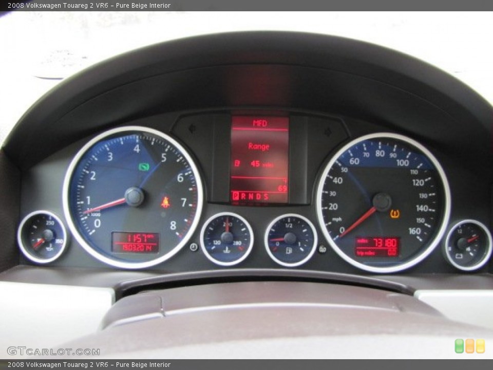 Pure Beige Interior Gauges for the 2008 Volkswagen Touareg 2 VR6 #91713658