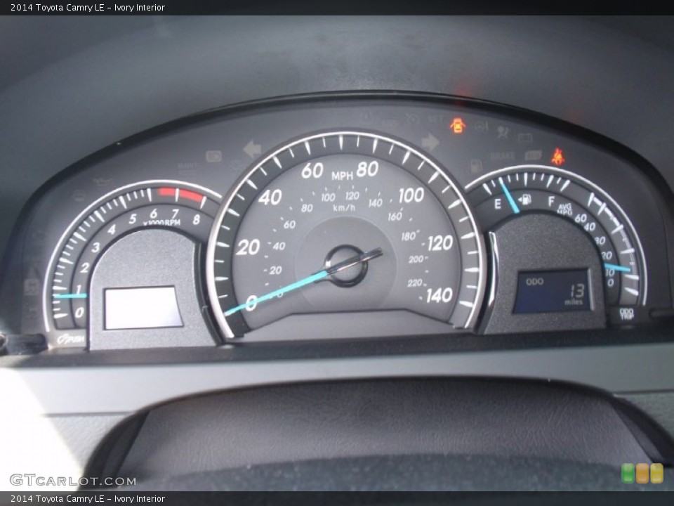 Ivory Interior Gauges for the 2014 Toyota Camry LE #91714699