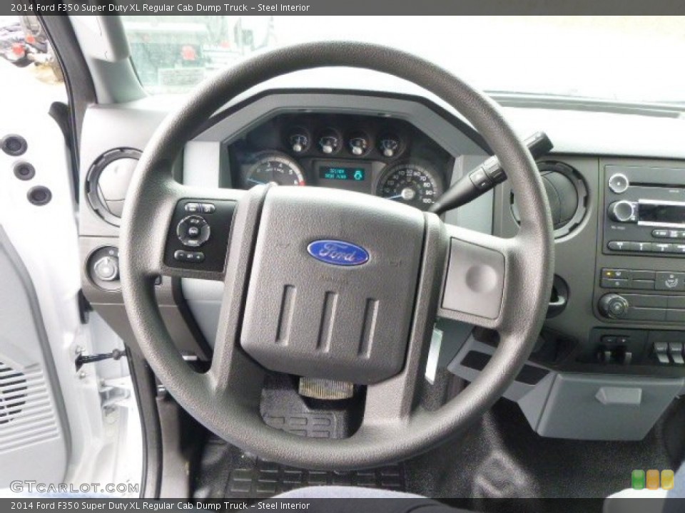 Steel Interior Steering Wheel for the 2014 Ford F350 Super Duty XL Regular Cab Dump Truck #91715008