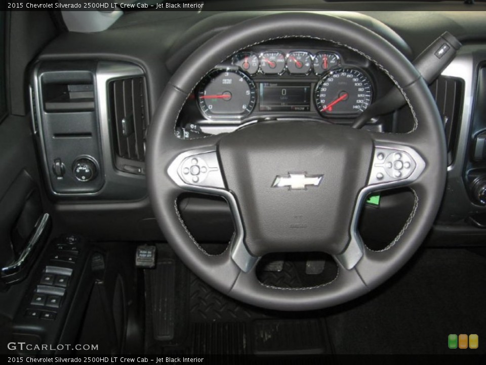 Jet Black Interior Steering Wheel for the 2015 Chevrolet Silverado 2500HD LT Crew Cab #91715665
