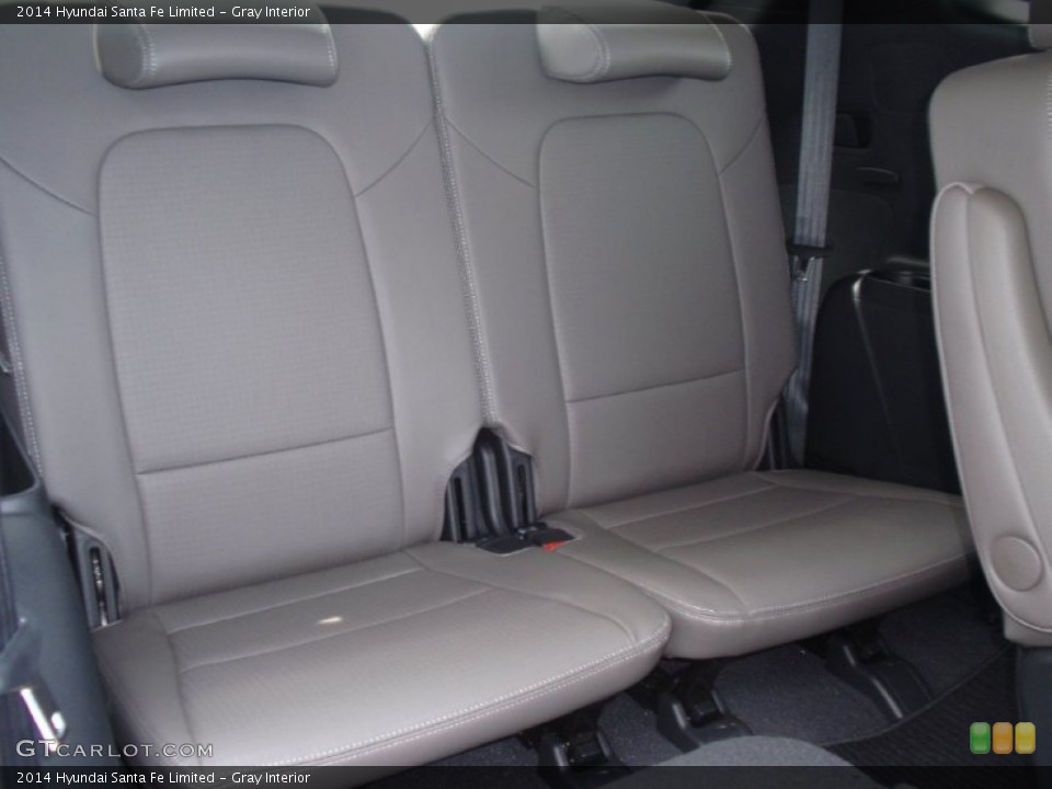 Gray Interior Rear Seat for the 2014 Hyundai Santa Fe Limited #91715989