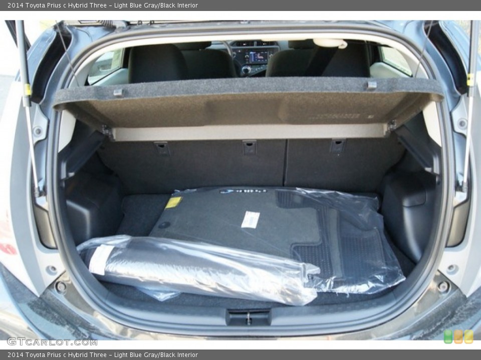 Light Blue Gray/Black Interior Trunk for the 2014 Toyota Prius c Hybrid Three #91719367