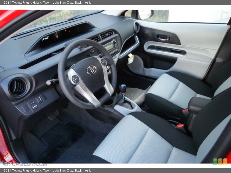 Light Blue Gray/Black Interior Photo for the 2014 Toyota Prius c Hybrid Two #91719520