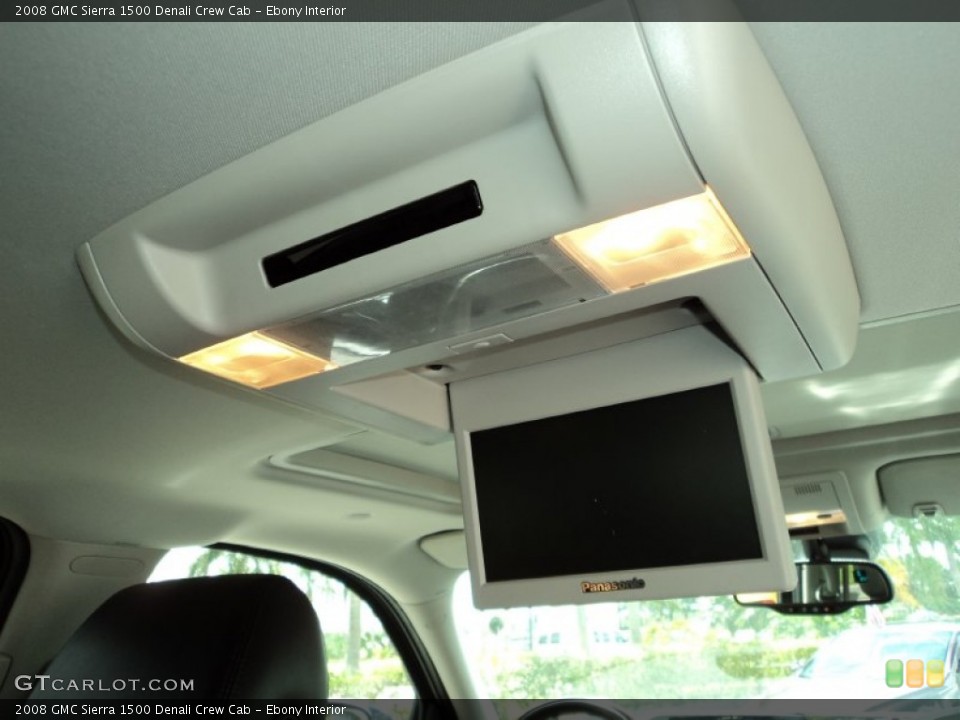 Ebony Interior Entertainment System for the 2008 GMC Sierra 1500 Denali Crew Cab #91719736