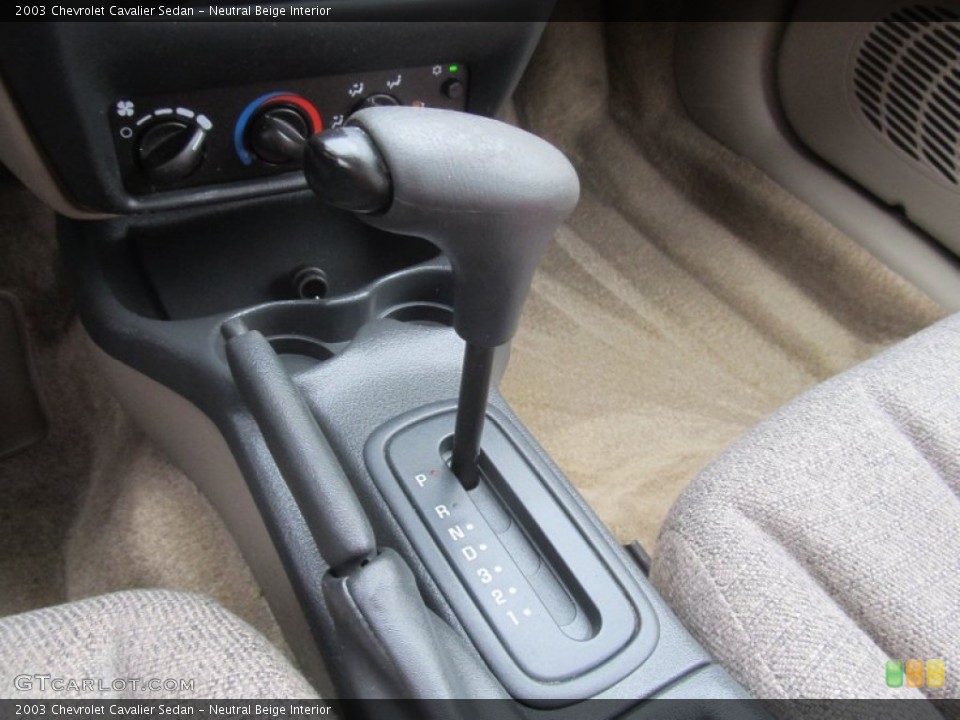 Neutral Beige Interior Transmission for the 2003 Chevrolet Cavalier Sedan #91721740