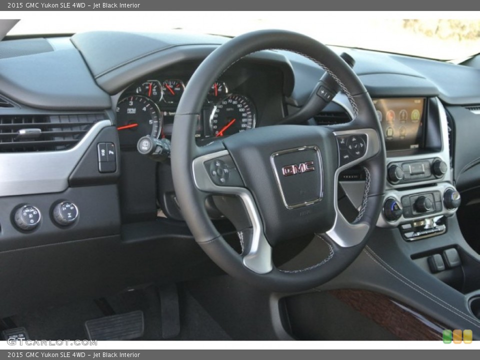Jet Black Interior Steering Wheel for the 2015 GMC Yukon SLE 4WD #91722754