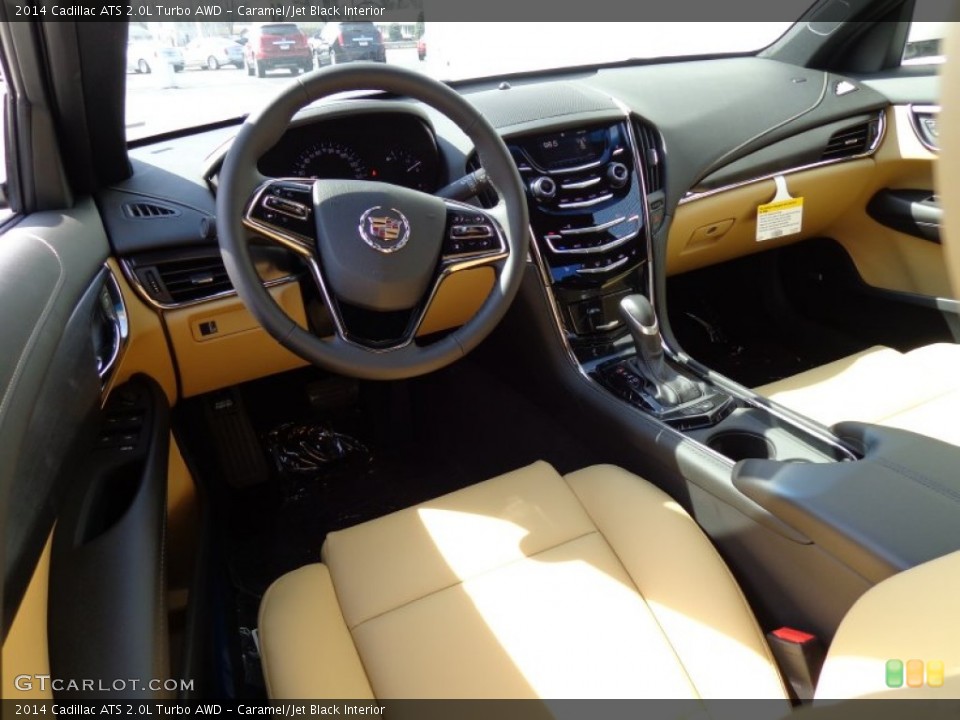 Caramel/Jet Black Interior Photo for the 2014 Cadillac ATS 2.0L Turbo AWD #91723213