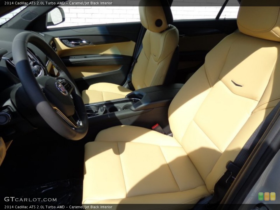 Caramel/Jet Black Interior Front Seat for the 2014 Cadillac ATS 2.0L Turbo AWD #91723235