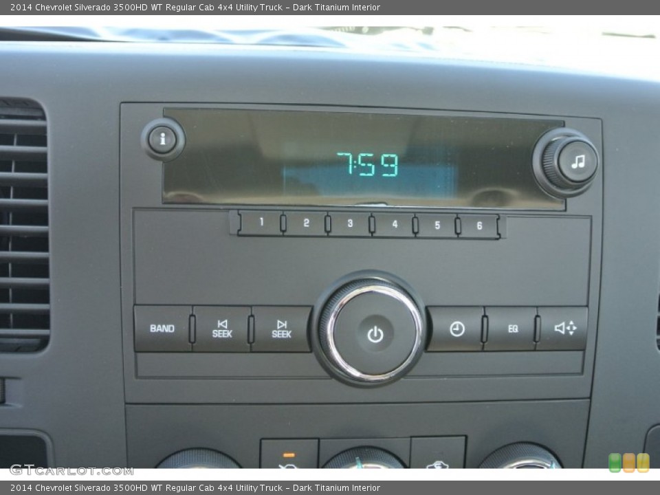Dark Titanium Interior Audio System for the 2014 Chevrolet Silverado 3500HD WT Regular Cab 4x4 Utility Truck #91724023