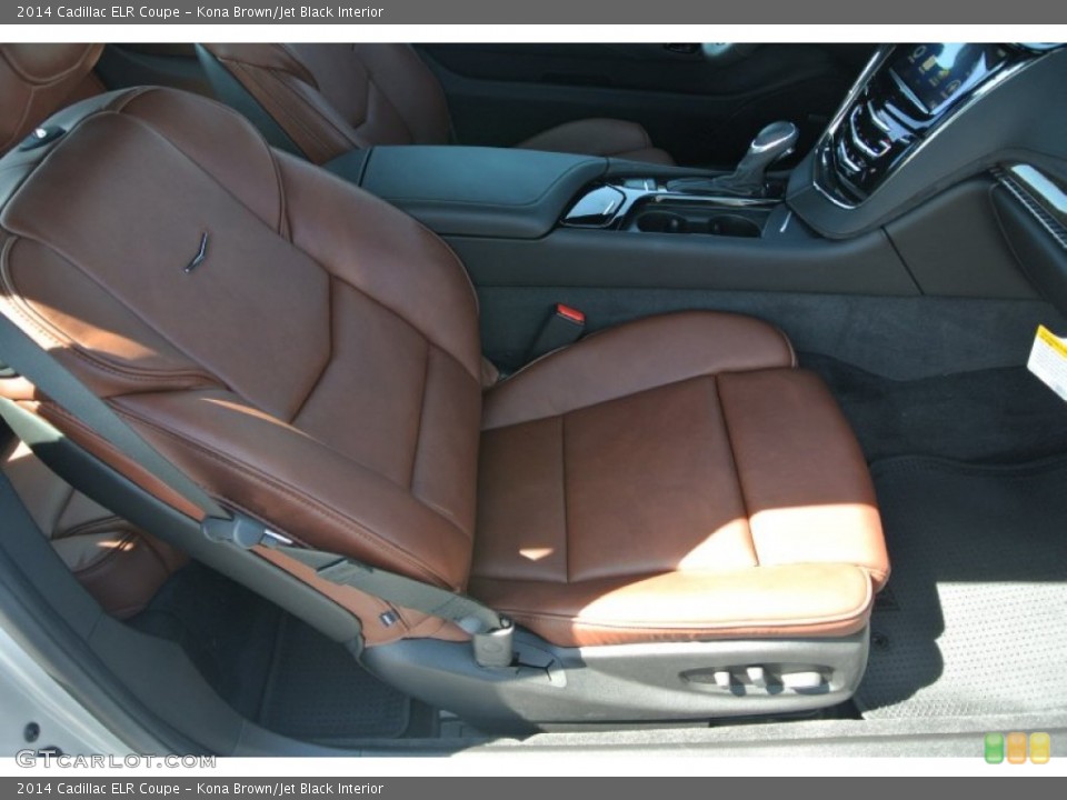 Kona Brown/Jet Black Interior Front Seat for the 2014 Cadillac ELR Coupe #91728007
