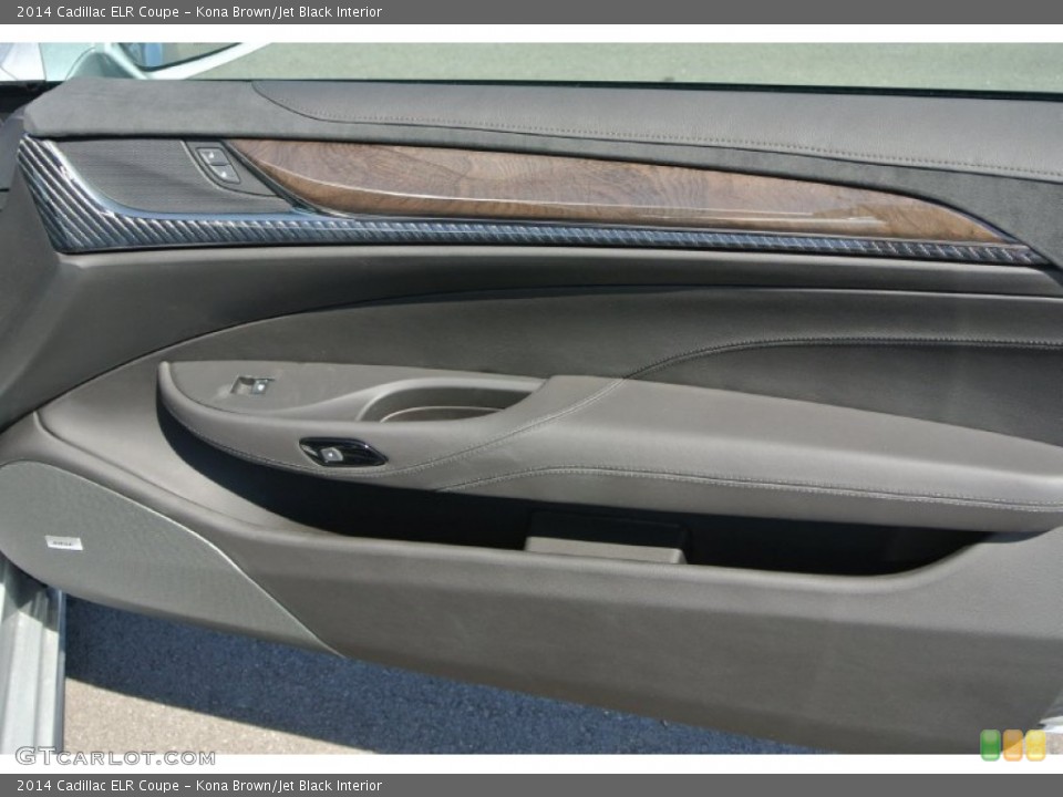 Kona Brown/Jet Black Interior Door Panel for the 2014 Cadillac ELR Coupe #91728028