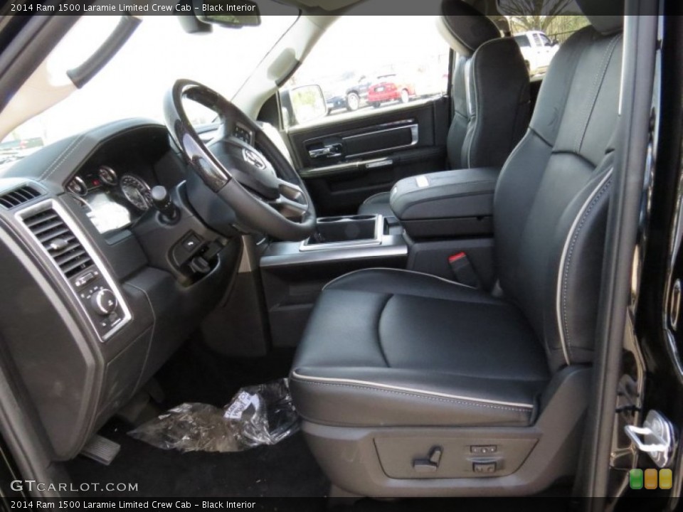 Black Interior Front Seat for the 2014 Ram 1500 Laramie Limited Crew Cab #91728710
