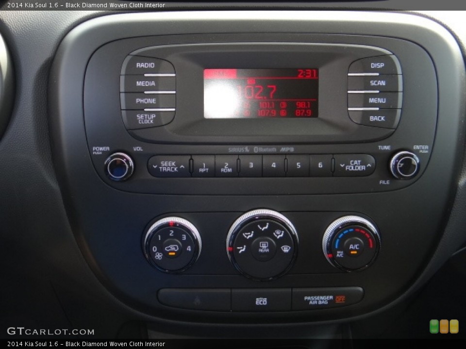 Black Diamond Woven Cloth Interior Controls for the 2014 Kia Soul 1.6 #91734904