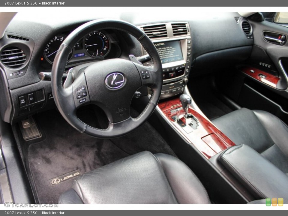 Black 2007 Lexus IS Interiors