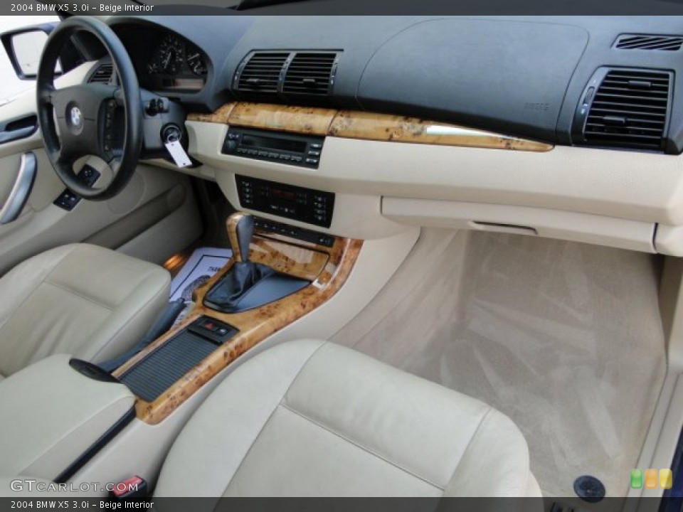 Beige Interior Dashboard for the 2004 BMW X5 3.0i #91738654