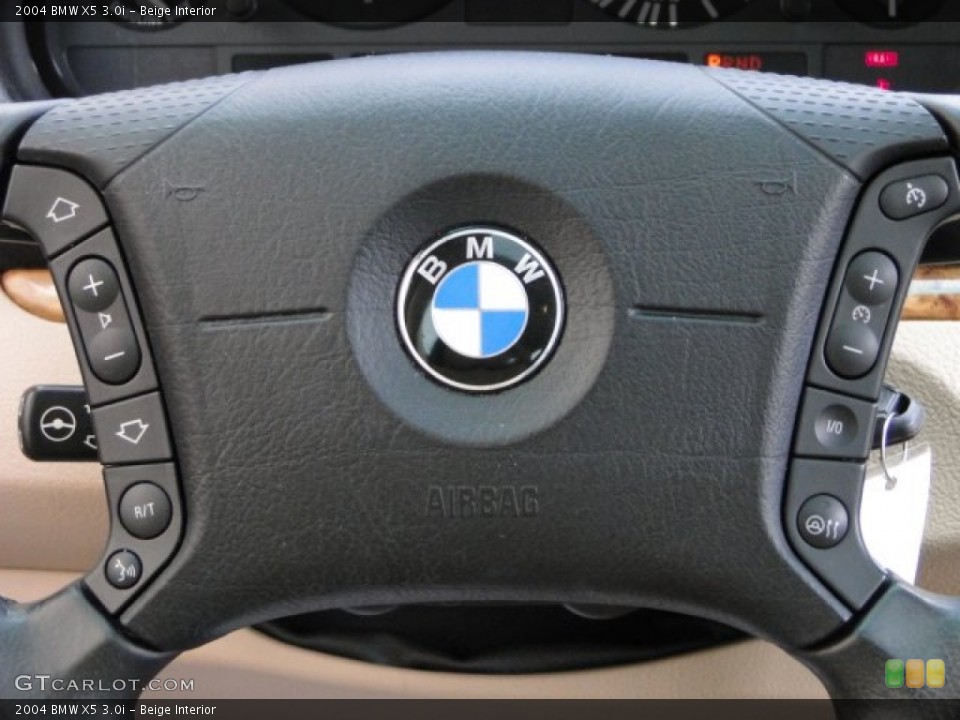 Beige Interior Steering Wheel for the 2004 BMW X5 3.0i #91738672