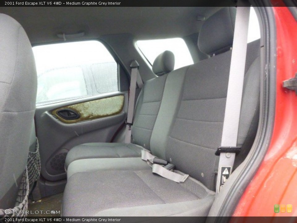 Medium Graphite Grey Interior Rear Seat for the 2001 Ford Escape XLT V6 4WD #91743142