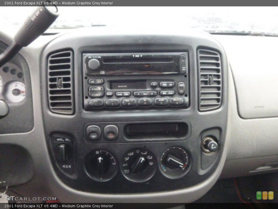 Medium Graphite Grey Interior Controls for the 2001 Ford Escape XLT V6 4WD #91743166