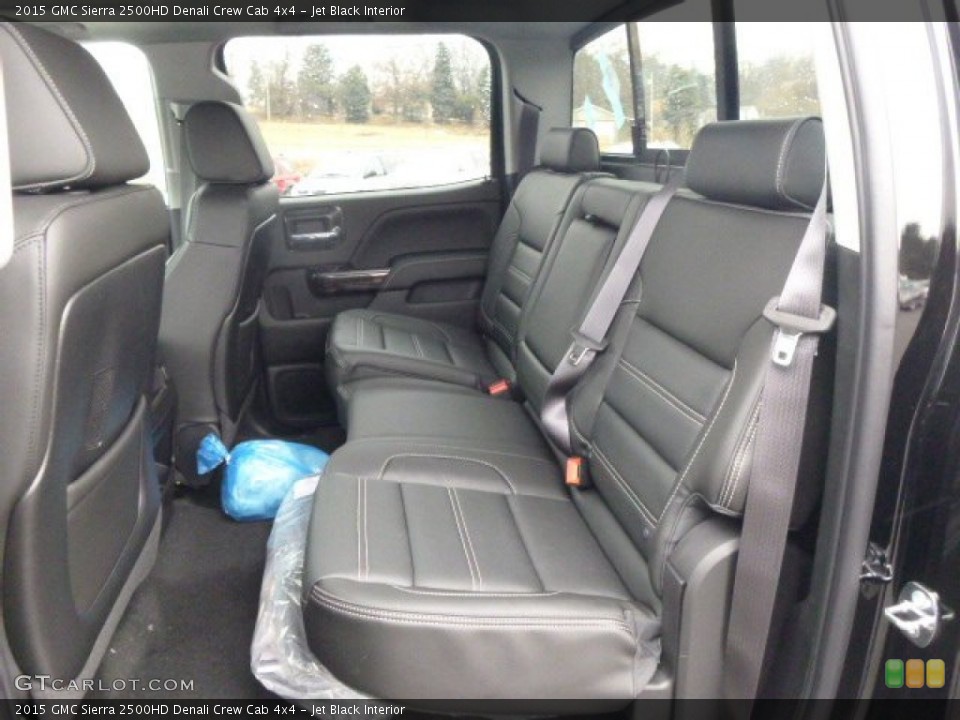 Jet Black Interior Rear Seat for the 2015 GMC Sierra 2500HD Denali Crew Cab 4x4 #91744843