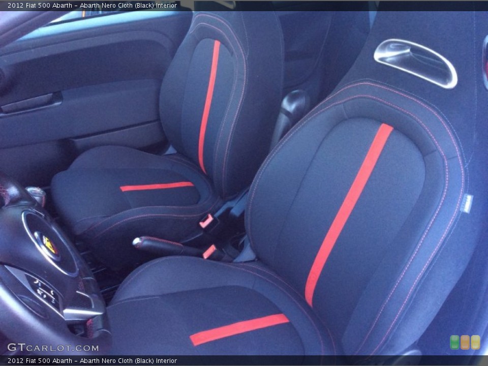 Abarth Nero Cloth (Black) Interior Front Seat for the 2012 Fiat 500 Abarth #91751867