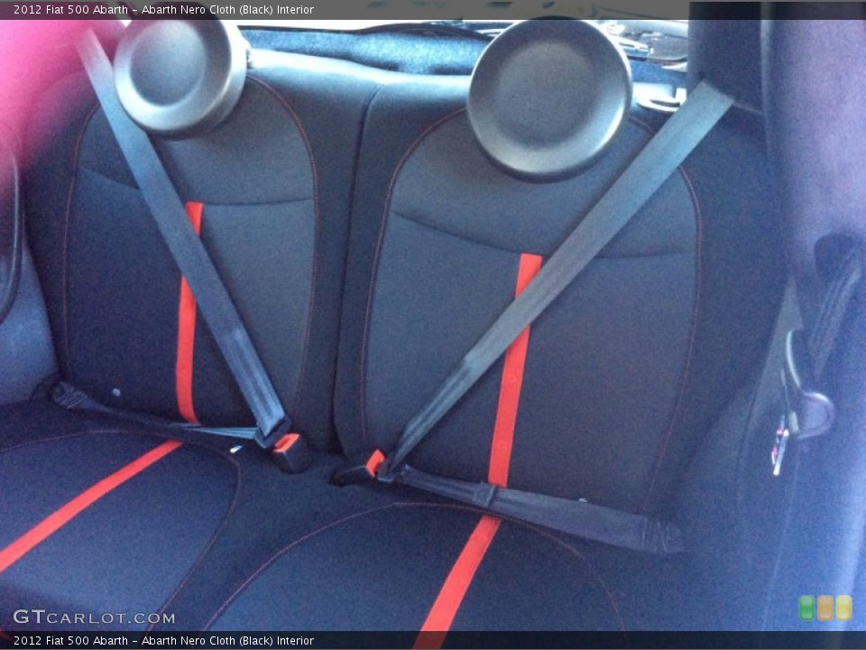Abarth Nero Cloth (Black) Interior Rear Seat for the 2012 Fiat 500 Abarth #91751891